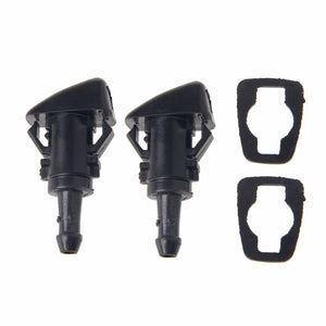 2 Pcs /1 Set Windshield Washer Wiper Water Spray Nozzle With Rubber Gasket For Chrysler 300C Jeep RAM Dodge Car Auto Parts