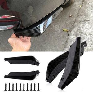 Durable 2Pcs Universal Car Parts Exterior Parts Rear Bumper Lip Diffuser Splitter Spoiler Scratch Protector Auto Replacement