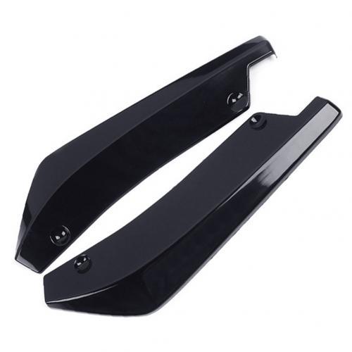 Durable 2Pcs Universal Car Parts Exterior Parts Rear Bumper Lip Diffuser Splitter Spoiler Scratch Protector Auto Replacement