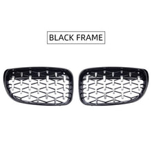 Load image into Gallery viewer, G-Parts 1Pair ABS Car Diamond Grill Auto Front Bumper Grilles BWM 1 serives Overlay Kidney Replacement Grille E81 E82 E87 E88
