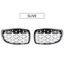 Load image into Gallery viewer, G-Parts 1Pair ABS Car Diamond Grill Auto Front Bumper Grilles BWM 1 serives Overlay Kidney Replacement Grille E81 E82 E87 E88
